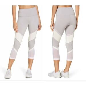 NWOT Zella Epic Crop Dot Mesh Leggings S